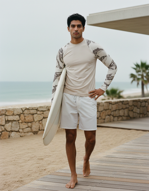 Men's White Onyx Breeze men's short-sleeve rashguards