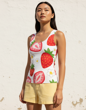 Strawberry Collection Tank Tops tank tops