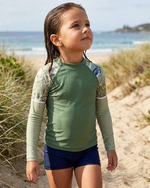 Kids Sage Chorus Rash Guard Kids Rash Guard — Lolekai