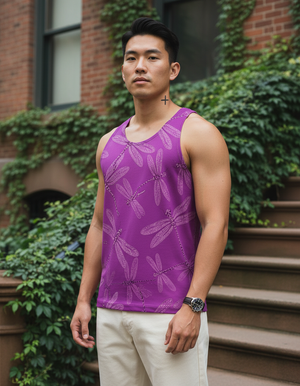 Electric Fuchsia Zephyr Tank Top Men's Tank Top — Dripper