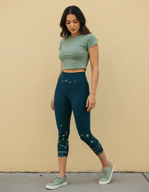 Alexandrite Nimbus capri yoga leggings