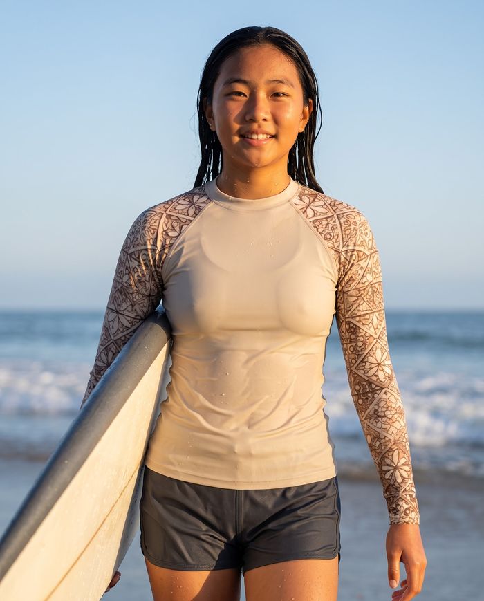 Rashguard — Girls Angora Zellige