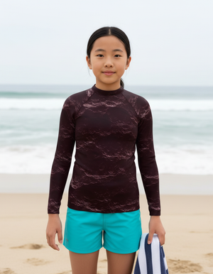 Amaranth Eclipse Rash Guard Youth Rash Guard — Dripper