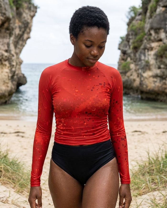 Rashguard — Women's Fiery Red Mirage