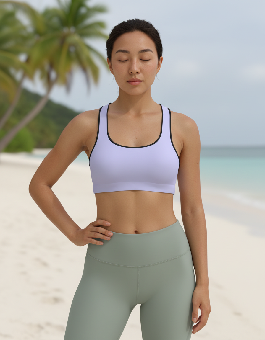 Classic Sports Bra in Periwinkle