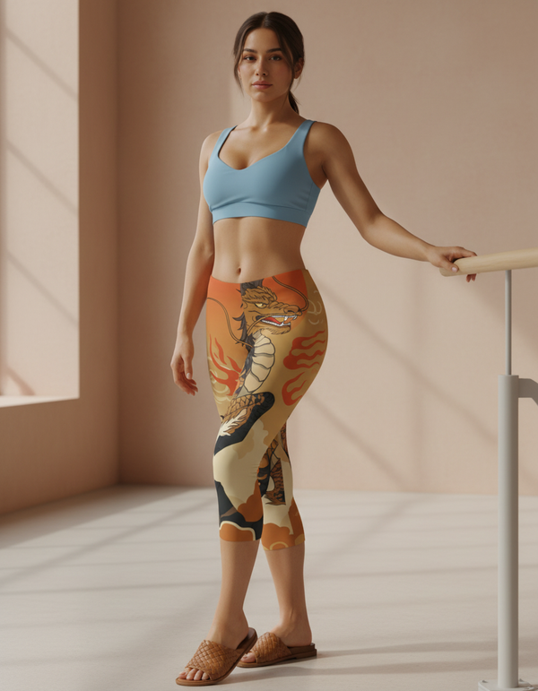 Kirin Rising capri leggings