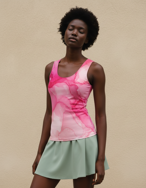 Hot Pink Elysium Tank Top Women's Tank Top — Dripper