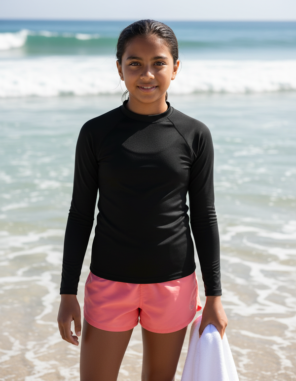 Girls Onyx Rash Guard