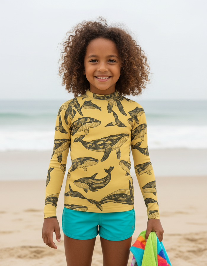 Rashguard — Kids Lemon Yellow Breeze