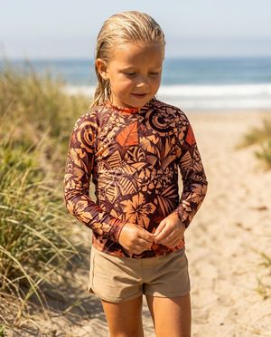 Girls Lani Lehua girls rashguards