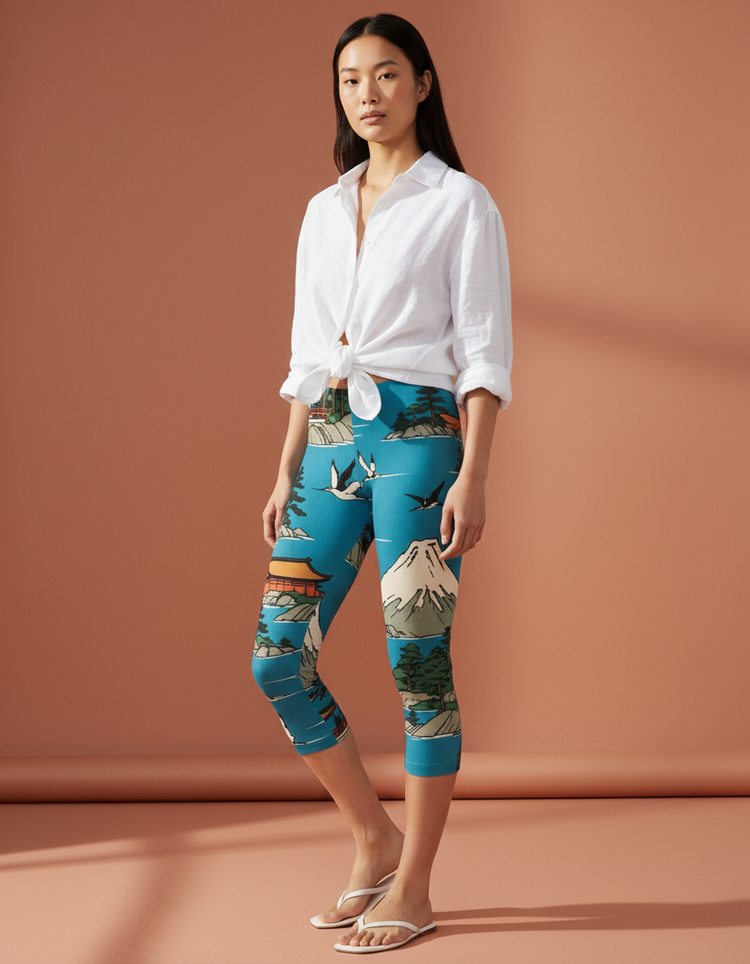 Women's Hiroshige Tokaido Capri Leggings
