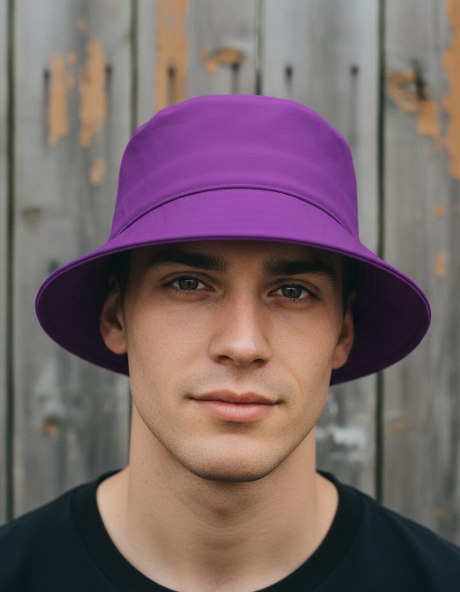 Bucket hat in Purple