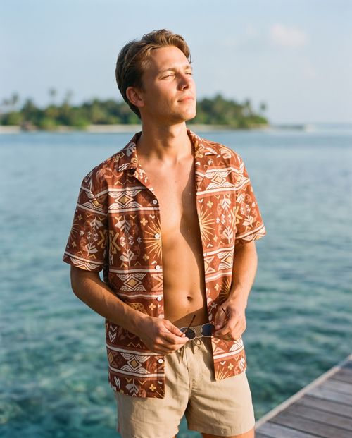 Coral Sol Hawaiian Shirt