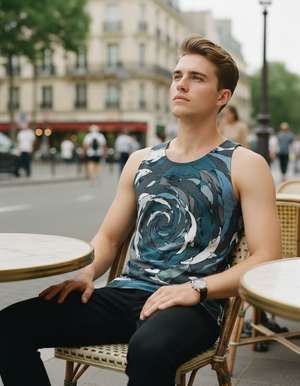 White Onyx Aqua Tank Top Men's Tank Top — Dripper