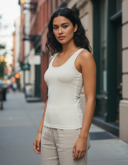 White Onyx Tank Top Women's Tank Top — Dripper