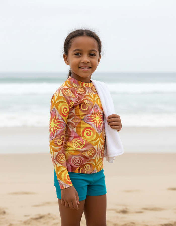 Rashguard — Kids Amber Haze Prism