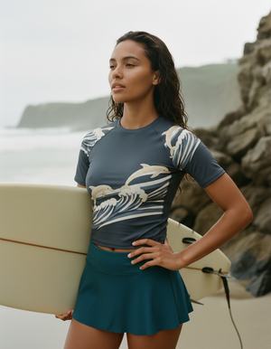 Women's Midnight Pod women's short-sleeve rashguards