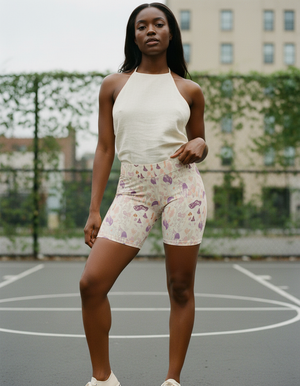 Burnished Lilac Bramble Short Shorts Short Shorts — Lolekai