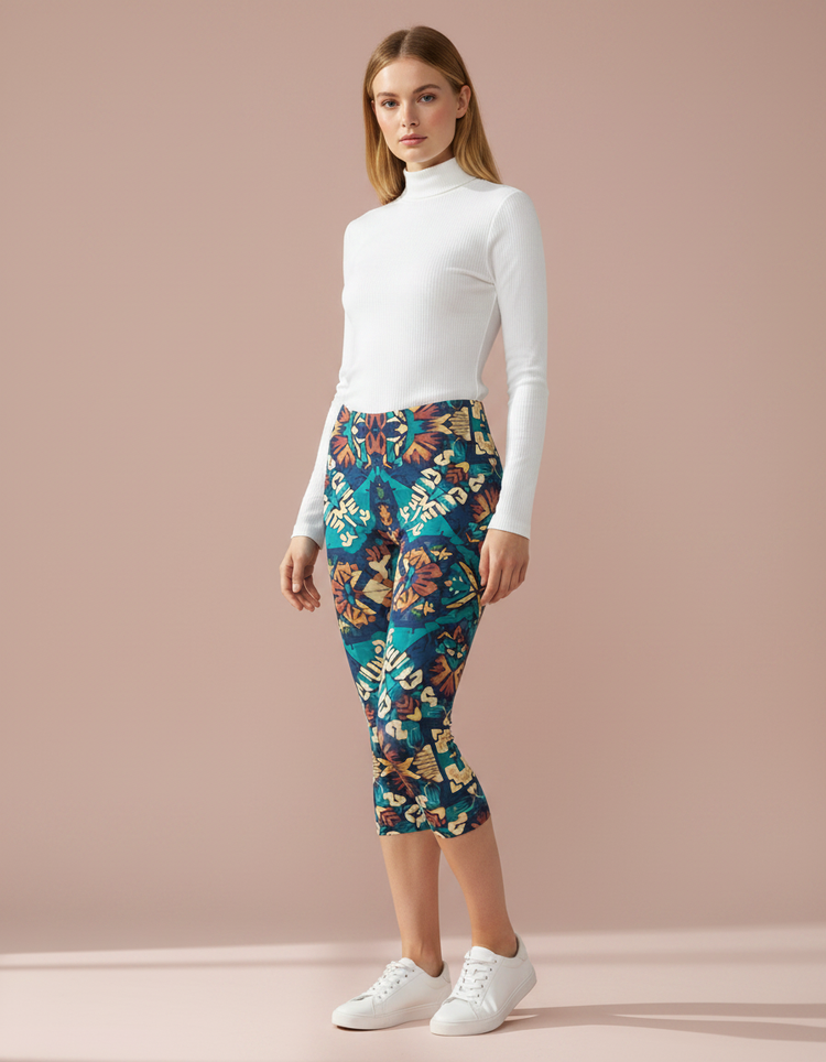 Women's Argentinian Patterns Capri Leggings