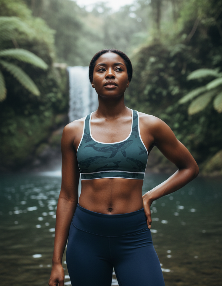 Gentle Current Whale Sports Bra