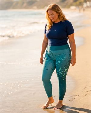 Alexandrite Riptide plus size leggings