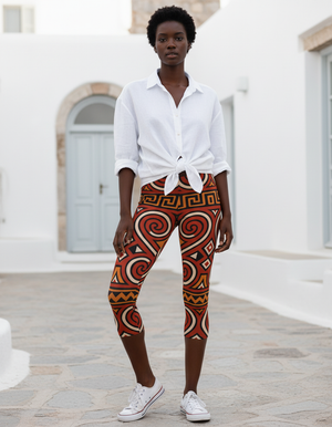 Lukisan Capri Leggings Capri Leggings — Dripper