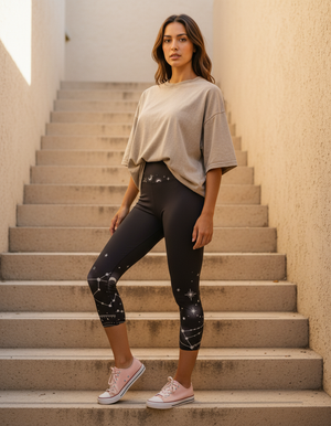 White Onyx Nimbus capri yoga leggings
