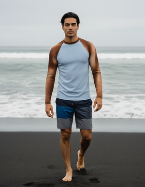 Coffee Bean Chroma Rash Guard Men's Rashguard — Dripper
