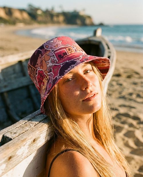 Neon Pink Yurei Bucket Hat bucket hat