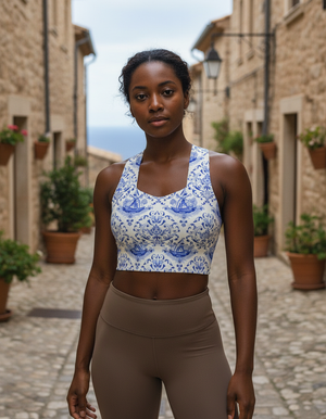 Cobalt Sports Bra Longline Sports Bra — Dripper
