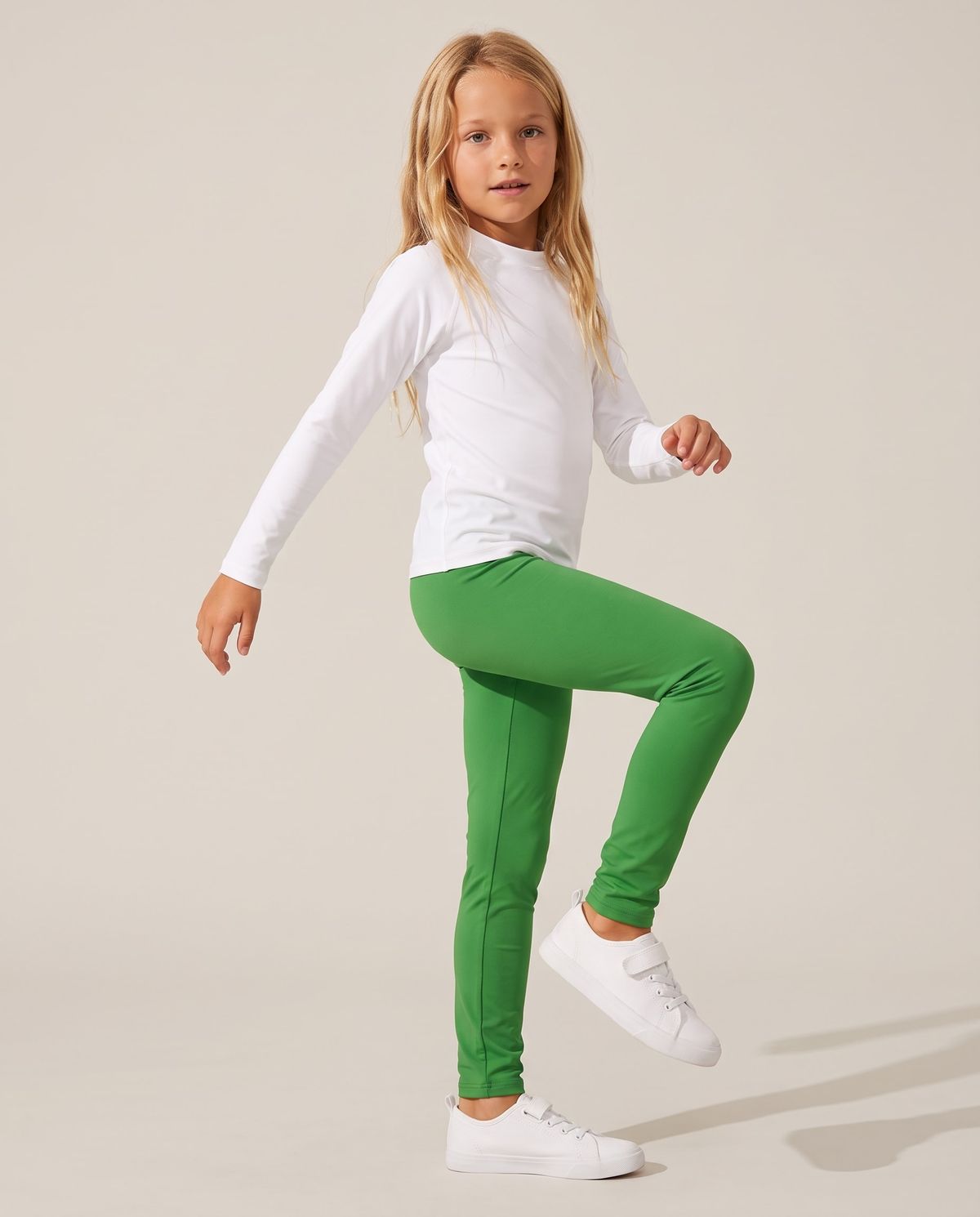 Green Girls Leggings Girls Leggings — Lolekai