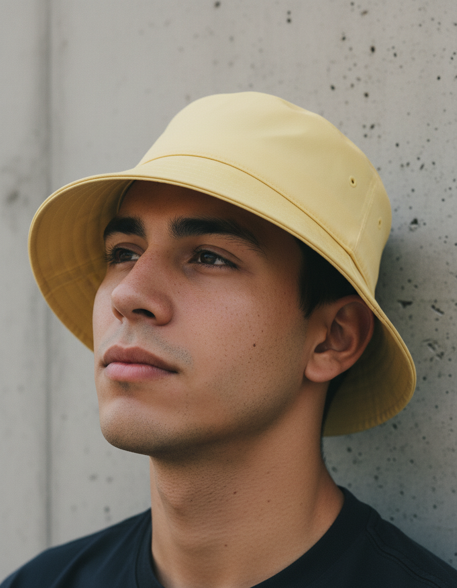 Bucket hat in Butter