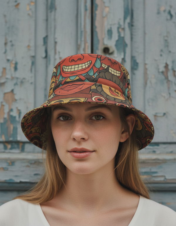 The Hundred Faces bucket hats