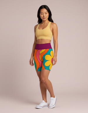 Flicker Yoga Shorts Yoga Shorts — Dripper