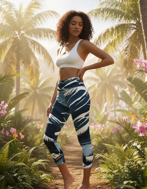Celestial capri yoga leggings