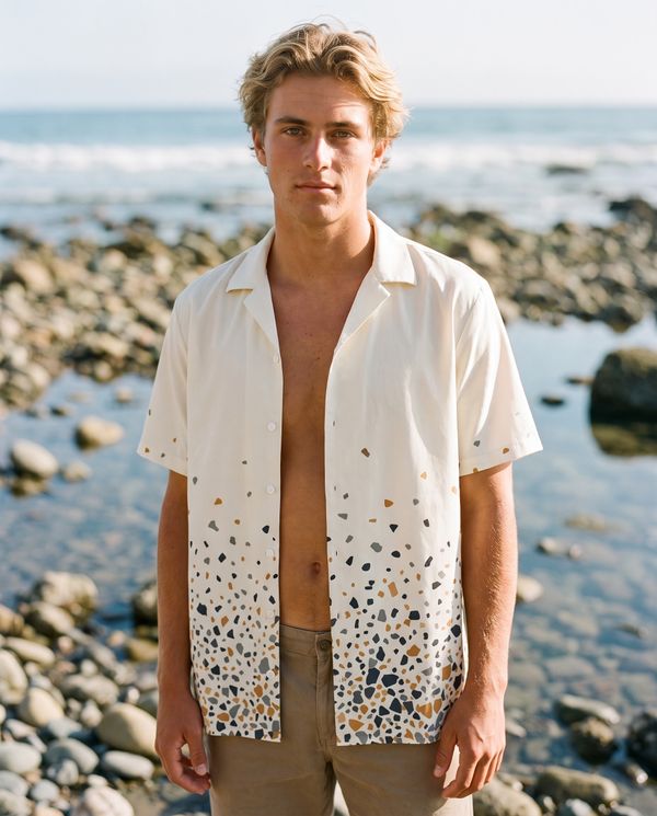 Terrazzo men's hawaiian shirts