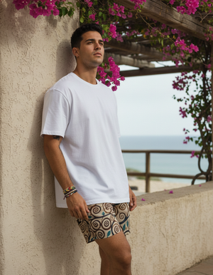 Rhodonite Elysium men's swim trunks
