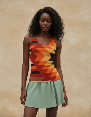 Women's Citrus Orange Oracle tank tops