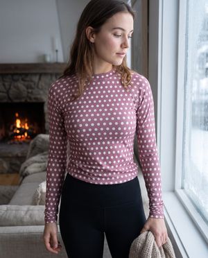 Mauve Polka Base Layer bikini — Lolekai