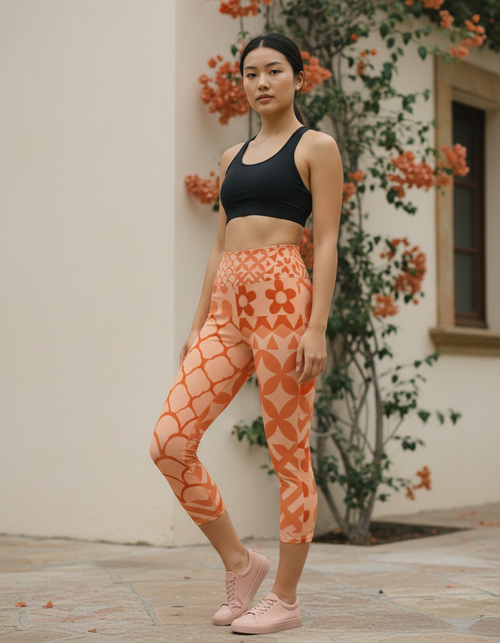 Muskmelon Vivid Capri Yoga Leggings Capri Yoga Leggings — Dripper