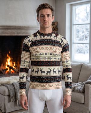 Reindeer Base Layer Top men's base layers