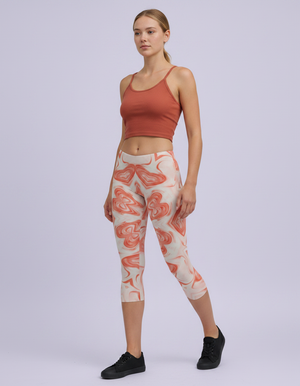 Coral Palette leggings