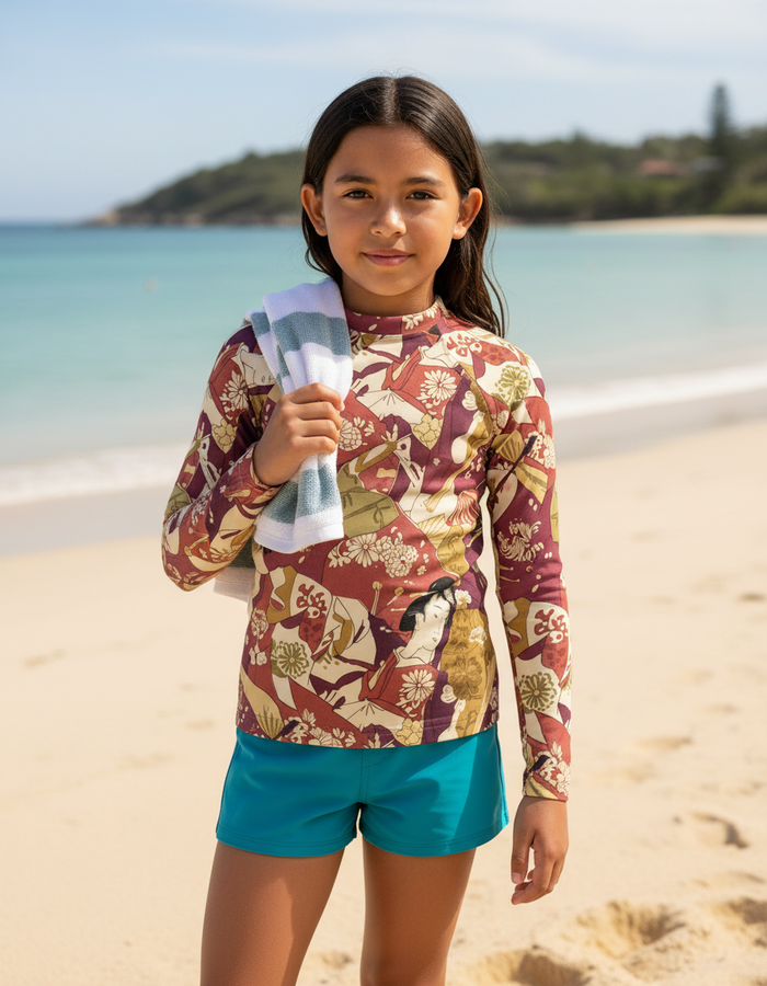 Rashguard — Kids Rhodonite Mizuki