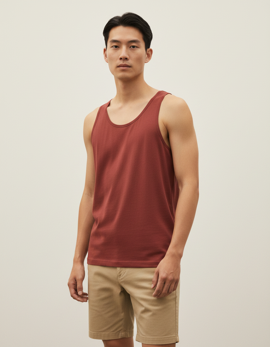 Tank top in Redwood