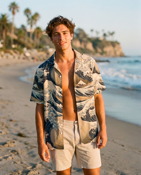 Hokusai Collection hawaiian shirts