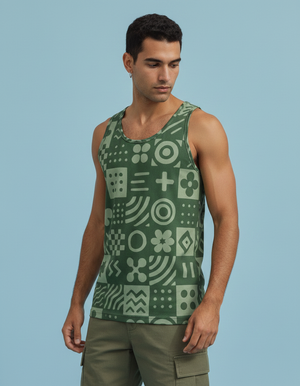 Men's Sycamore Fleur tank tops