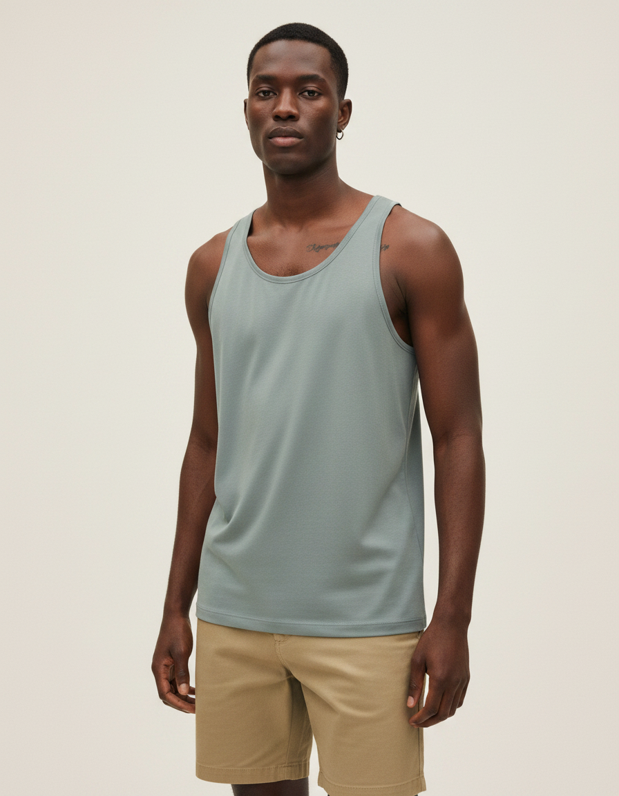 Tank top in Pewter