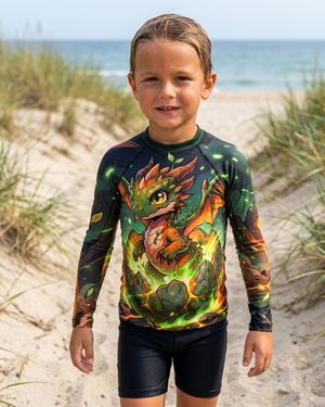 Boys Earth Baby Dragon boys rashguards
