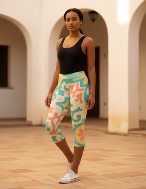 Azulito capri leggings