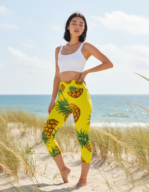 Tropique Capri Yoga Leggings Capri Yoga Leggings — Dripper
